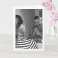 Girl-Blick in Spiegelportrait
