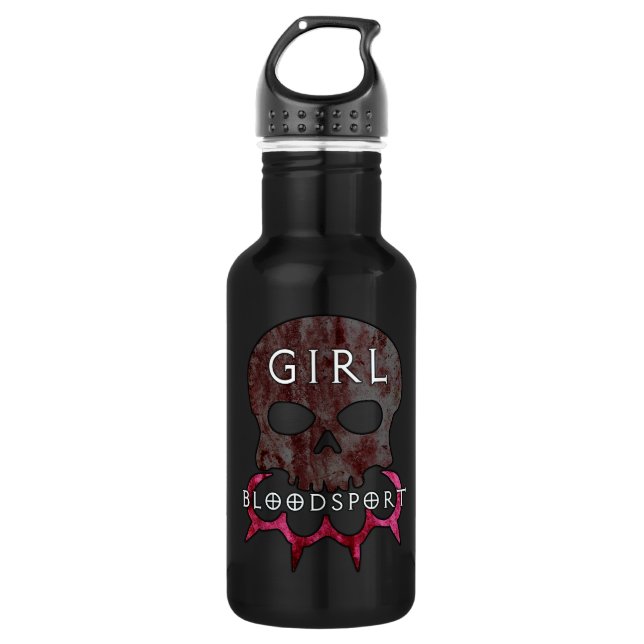 Girl Blood Sport Wasserflasche (Vorderseite)