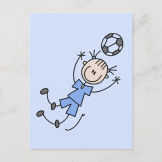 Girl Blue Soccer Uniform Tshirts und Geschenke Postkarte