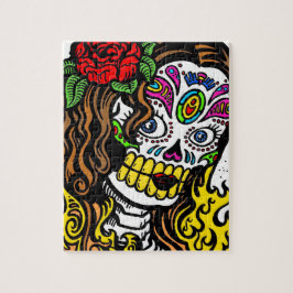 Girl Blume Sugar Skull Puzzle