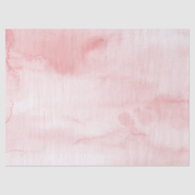 Girl Blush Pink Wasserfarbe Seidenpapier (Vorderseite)