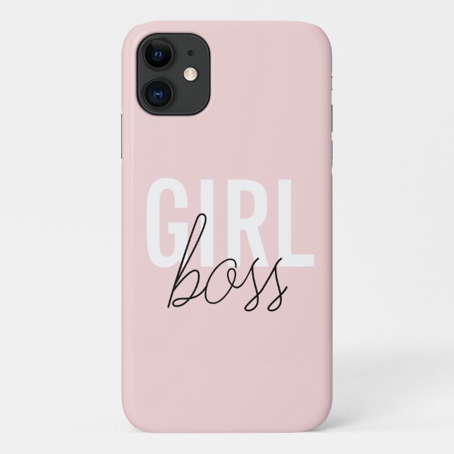 Girl Blush Typografy-Drehbuchautor Case-Mate iPhone Hülle (Rückseite)