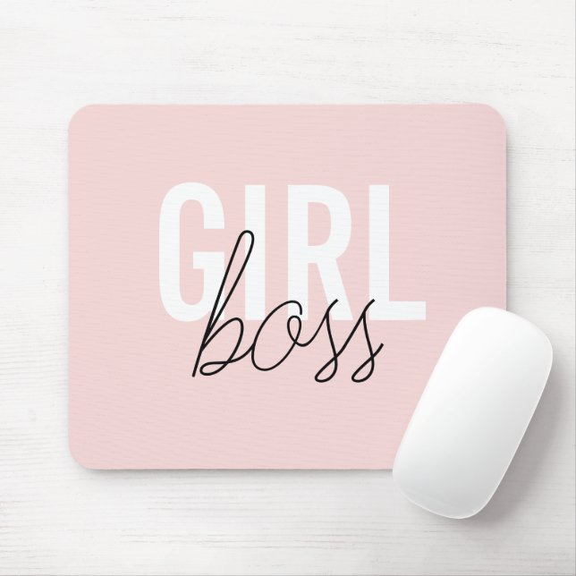 Girl Blush Typografy-Drehbuchautor Mousepad (Mit Mouse)