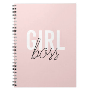 Girl Blush Typografy-Drehbuchautor Notizblock