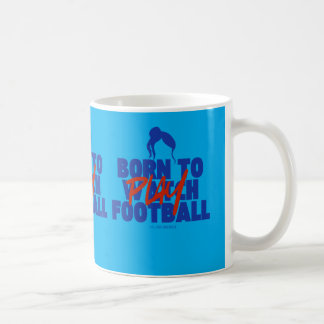 Girl Born to Play Football Kaffeetasse