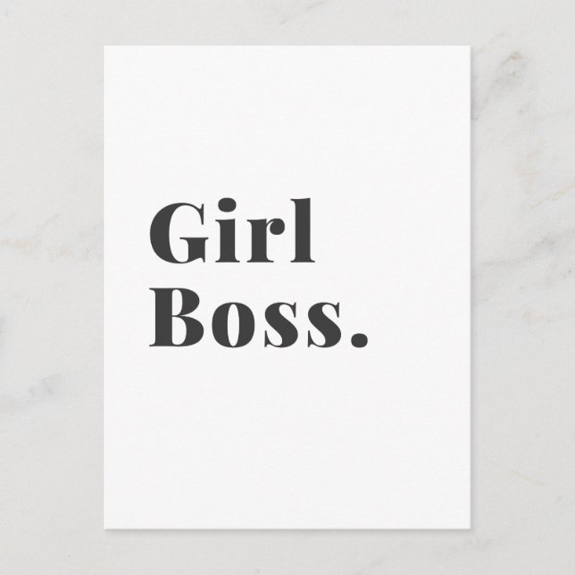 Girl Boss Babe Small Business Owner Postkarte (Vorderseite)