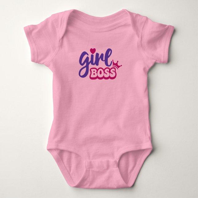 Girl Boss Baby Strampler (Vorderseite)