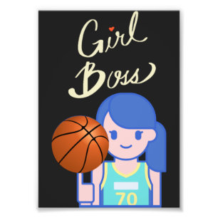 Girl Boss Basketball Fotodruck