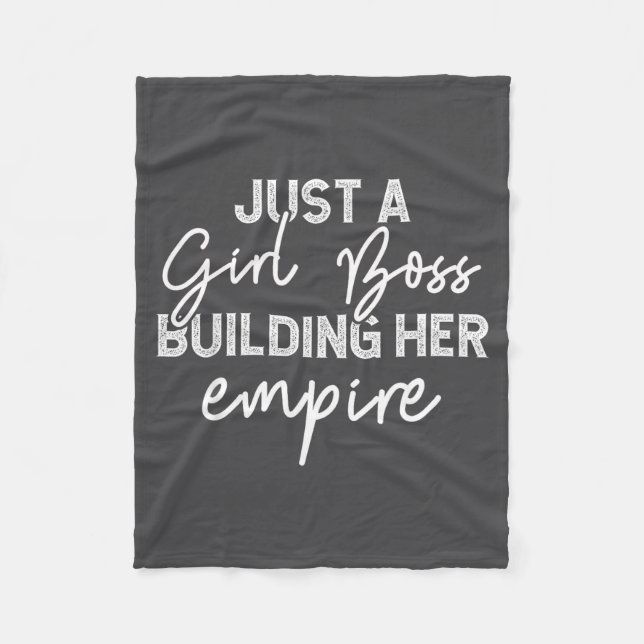 Girl Boss baut ihr Imperium auf Fleecedecke (Vorderseite)