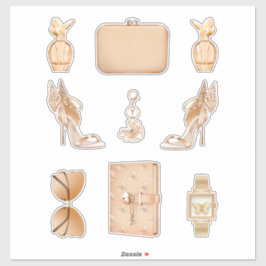 Girl Boss Decals High Fashion Rose Gold Stickers Aufkleber