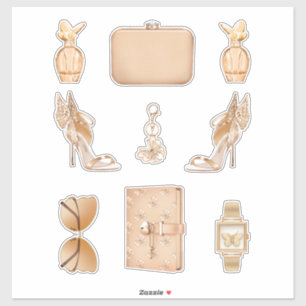 Girl Boss Decals High Fashion Rose Gold Stickers Aufkleber