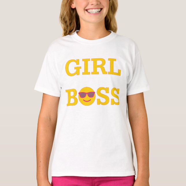 Girl Boss Emoji T - Shirt (Vorderseite)