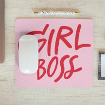 Girl Boss Fette Typografie Rot & Rosa Feminine