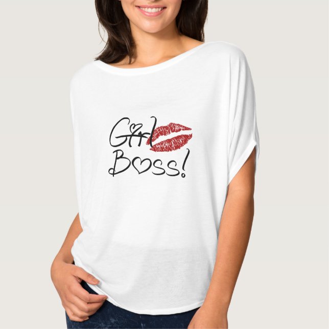 Girl Boss Flowy Top (Vorderseite)