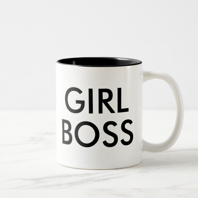Girl Boss | Funny Spaß Slogan Tasse (Rechts)