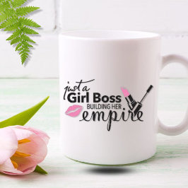 Girl Boss Gebäude ihr Empire - Pink Lipstick Kaffeetasse