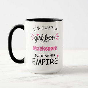 Girl Boss Gebäude Ihr Reich hinzufügen Name Spa Tasse