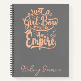 Girl Boss Gebäude Ihr Reich Personalisiert Notizbuch
