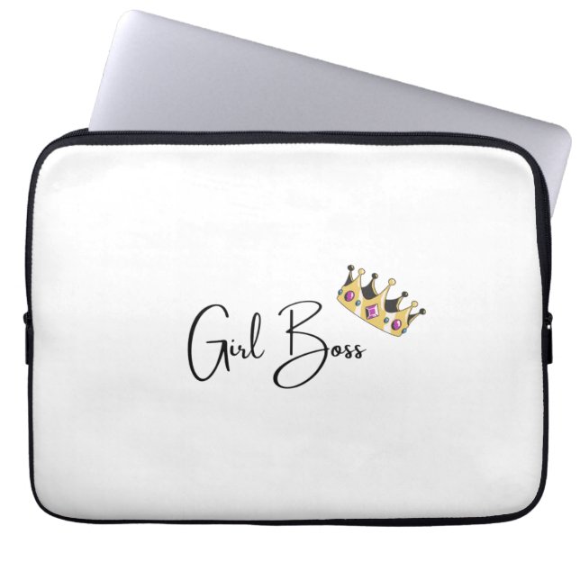 Girl Boss Laptop Case (Vorderseite)