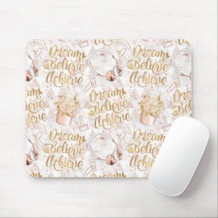 Girl Boss Mousepad - Träumen, glauben, erreichen