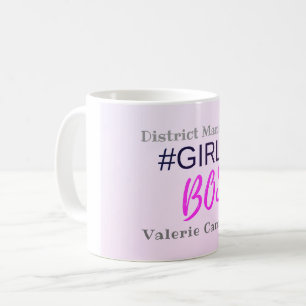 Girl Boss Personalisiert Kaffeetasse