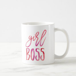 Girl Boss | Pink Watercolor Tasse