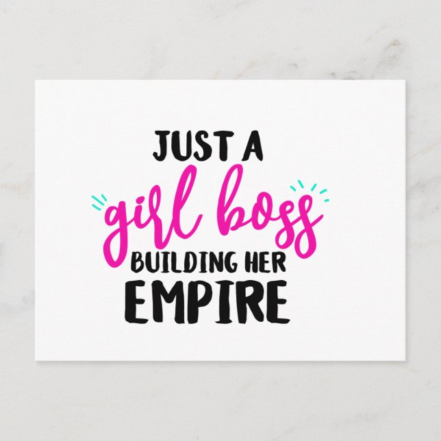 Girl Boss Postkarte (Vorderseite)