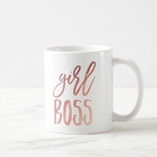 Girl Boss Rose Gold-Kaffee-Tasse Kaffeetasse