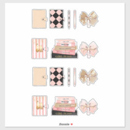 Girl Boss Women High Fashion Planner Decals Aufkleber