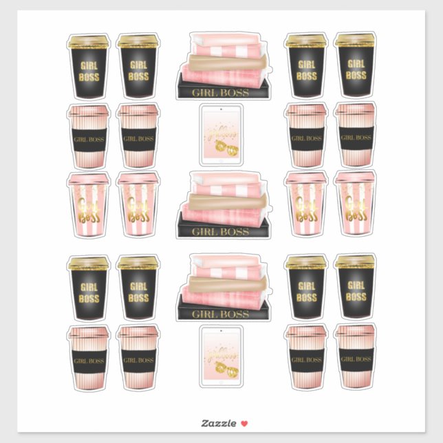Girl Boss Women High Fashion Planner Decals Aufkleber (Blatt)
