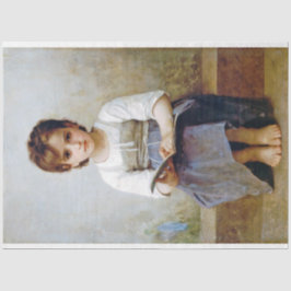 Girl, Bouguereau Seidenpapier