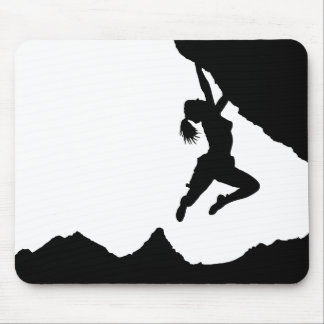 Girl Boulderer und Matterhorn Mousepad