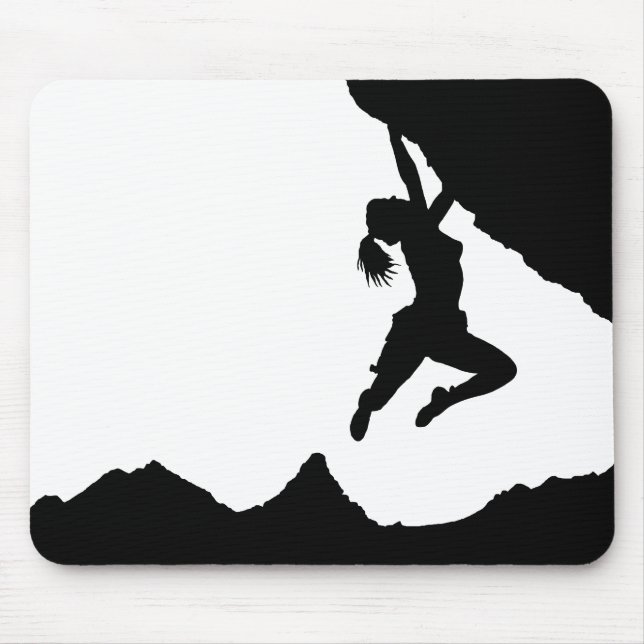 Girl Boulderer und Matterhorn Mousepad (Vorne)