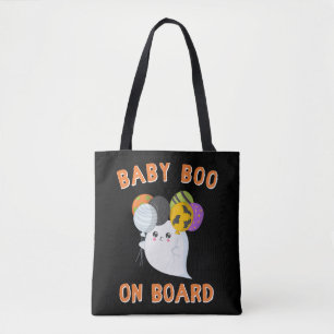 Girl Boy Halloween BABY BOO auf Board Womens Shirt