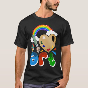Girl Boy I Liebe Artist Painter Colorful Malerei T-Shirt