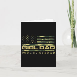 Girl Camouflage Vater American USA Flaggen Vater M Karte