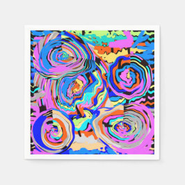 Girl Chic Modern Cocktail Papier Napkins Serviette