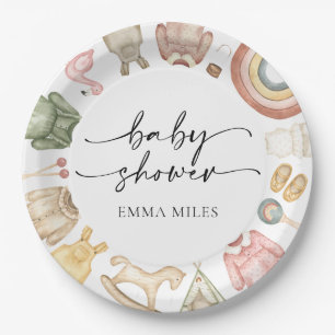 Girl Clothes Baby Duschpapier Teller