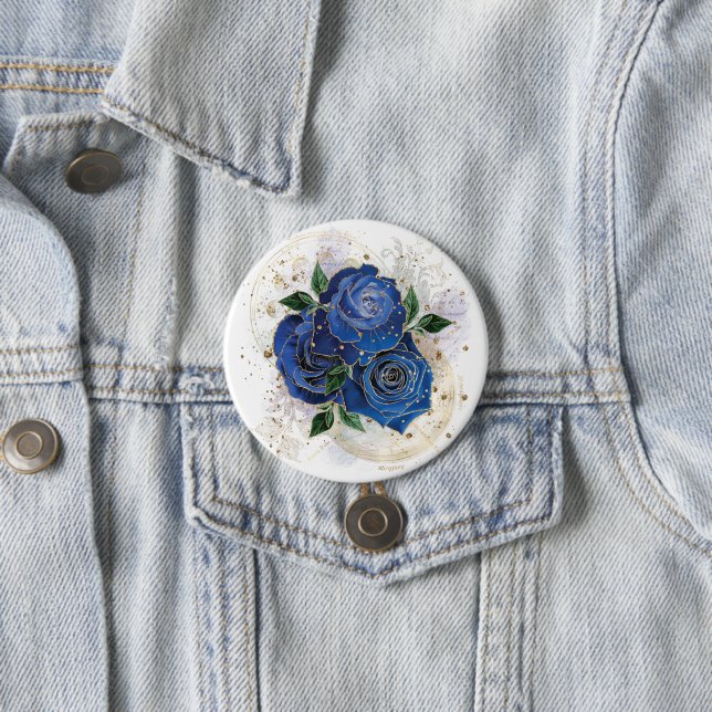 Girl Collage - Mitternachtsblau Button (Beispiel)