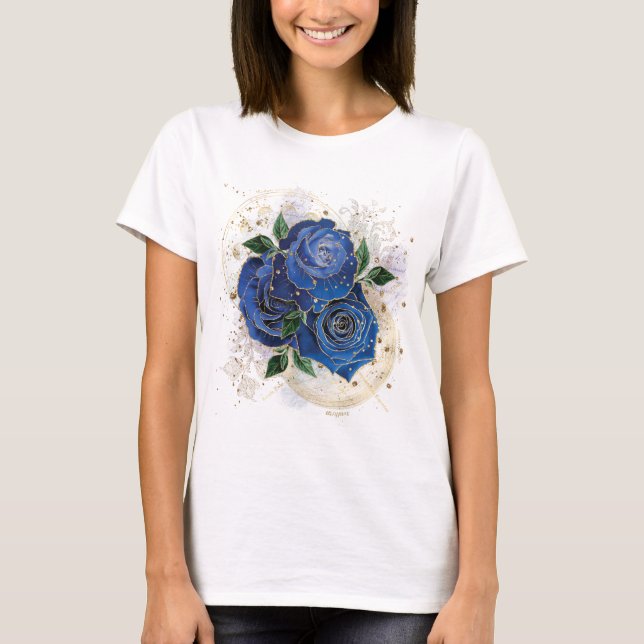 Girl Collage - Mitternachtsblau T-Shirt (Vorderseite)