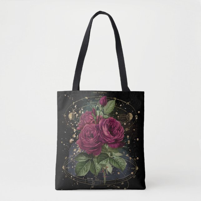 Girl-Collage - rote Rosen (Vorderseite)