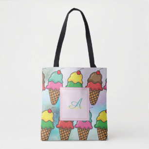 Girl Colorful Ice Creme Cones - Personalisiert