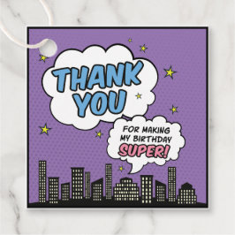 Girl Comic Book Style Superhero Geburtstag Vielen  Geschenkanhänger