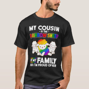 Girl Cousin Rainbow Sheep of Family Ich bin stolz T-Shirt