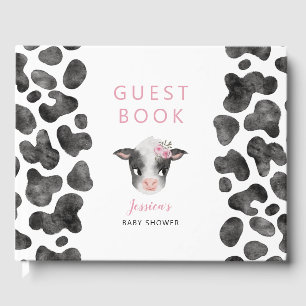 Girl Cow Baby Dusche Gästebuch