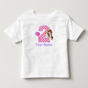 Girl Cowgirl Personalisiertes T-Shirt
