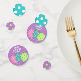 Girl Custom Birthday Confetti Konfetti