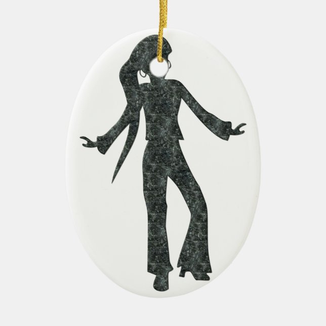 Girl Dancing Keramik Ornament (Vorne)