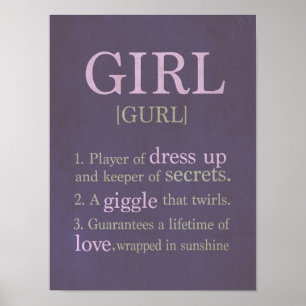 Girl Definition Poster
