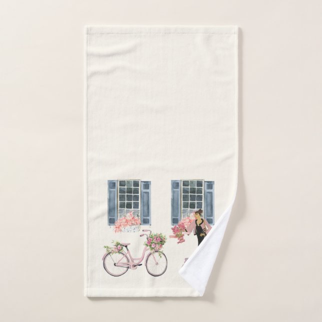 Girl Designer Beutel Purse Dog Hunde Kunst drucken Handtuch (Handtuch)